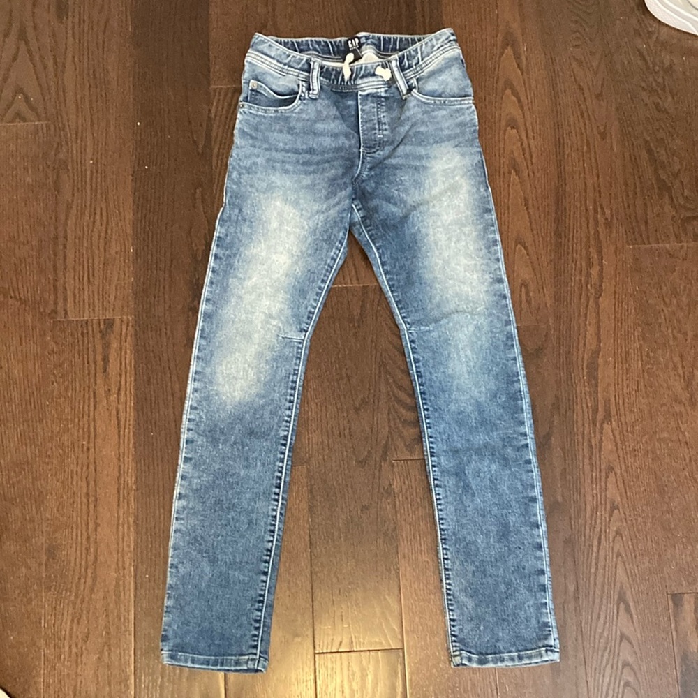 Boy kids gap jeans light wash stretch, slim size extra, extra large